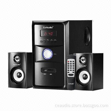 2.1CH Computer Speakers with USB, SD Card Reader and FM Radio, Computer Woofer